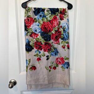 Floral Print Oversized Scarf